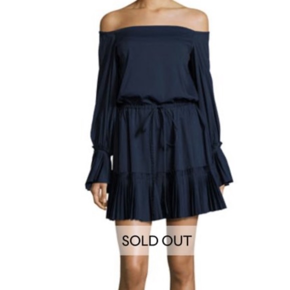 Alexis off shoulder draw string waist dress - S 💙 - Picture 1 of 12